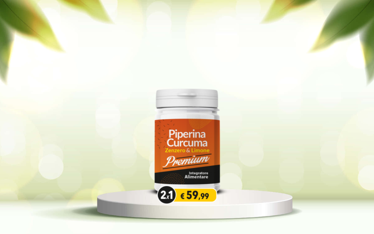 Piperina e curcuma premium: scopri il detox naturale per intestino e dimagrimento